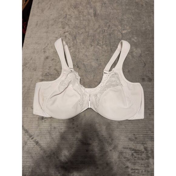 Glamorise WonderWire Front Closure Bra 1245 White size 42C - Picture 1 of 3